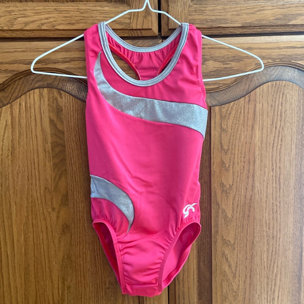 GK Youth girls size large leotard.  Great used condition.